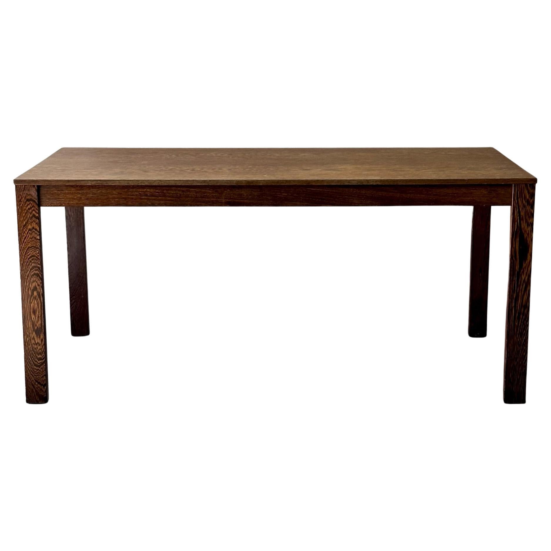 Table ou bureau minimaliste en bois de wengé des années 1970