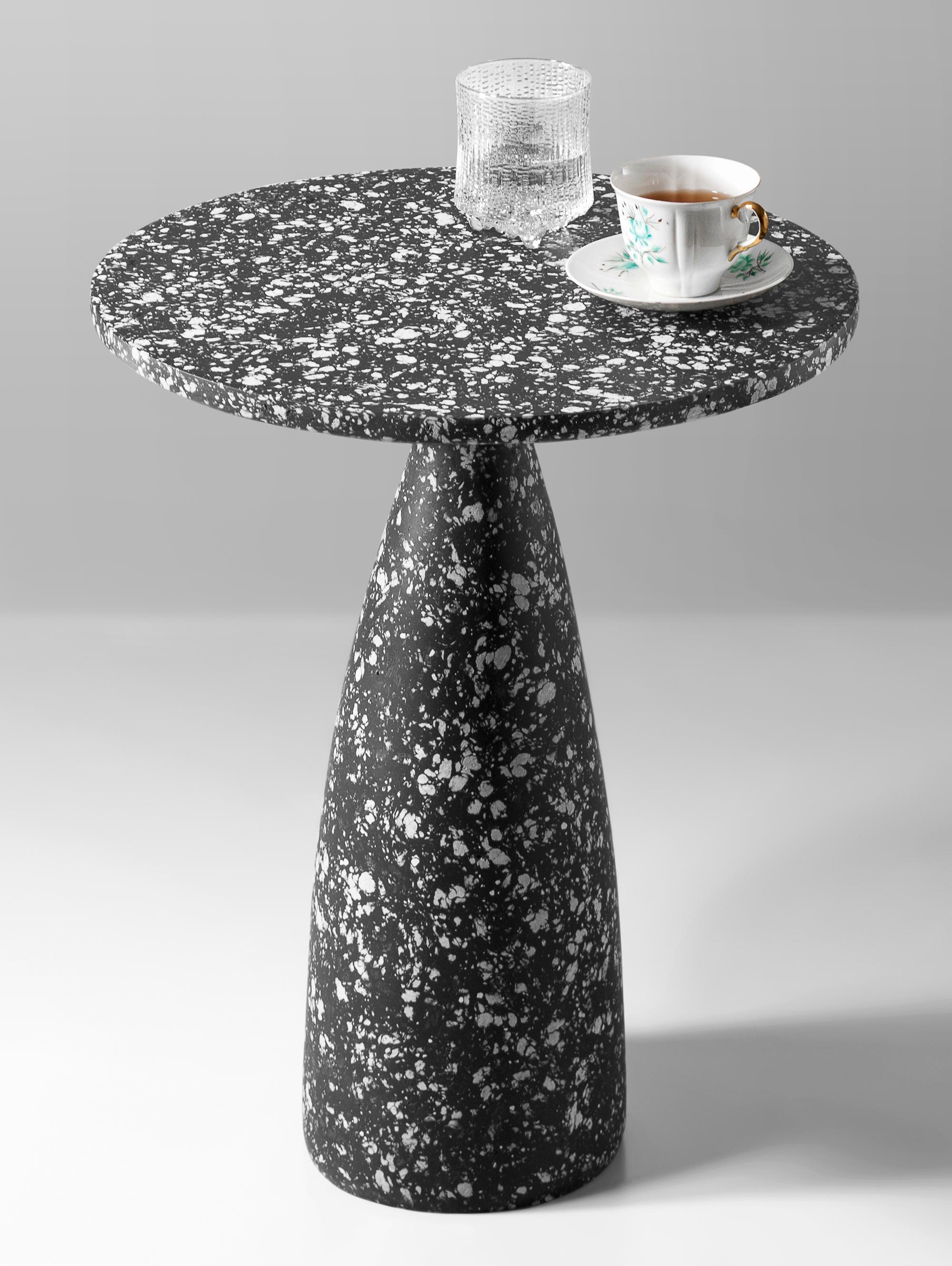 Minimalist 40 Mottled Black Side Table by Donatas Zukauskas
Dimensions: Ø 40 x H 50 cm.
Materials: Mixed material.

Donatas Žukauskas
Hello, my name is Donatas Žukauskas, I am an interior designer. I have graduated Vilnius Academy of Fine Arts and
