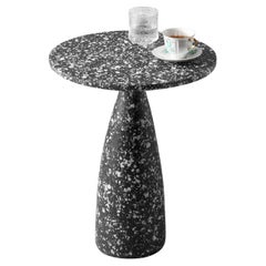 Minimalist 40 Mottled Black Side Table by Donatas Zukauskas