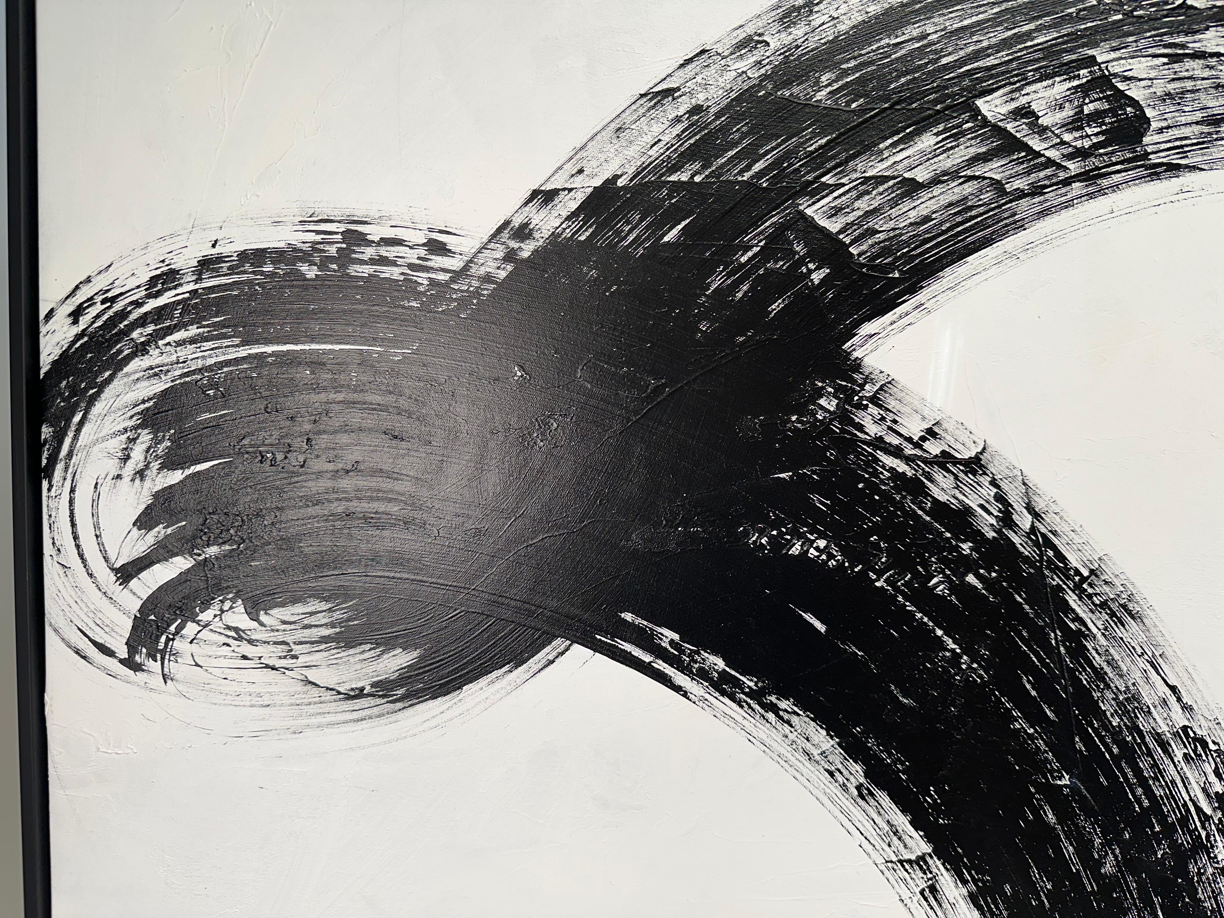 Minimalistische abstrakte Pinselstrichmalerei von Kelsey Irvin 