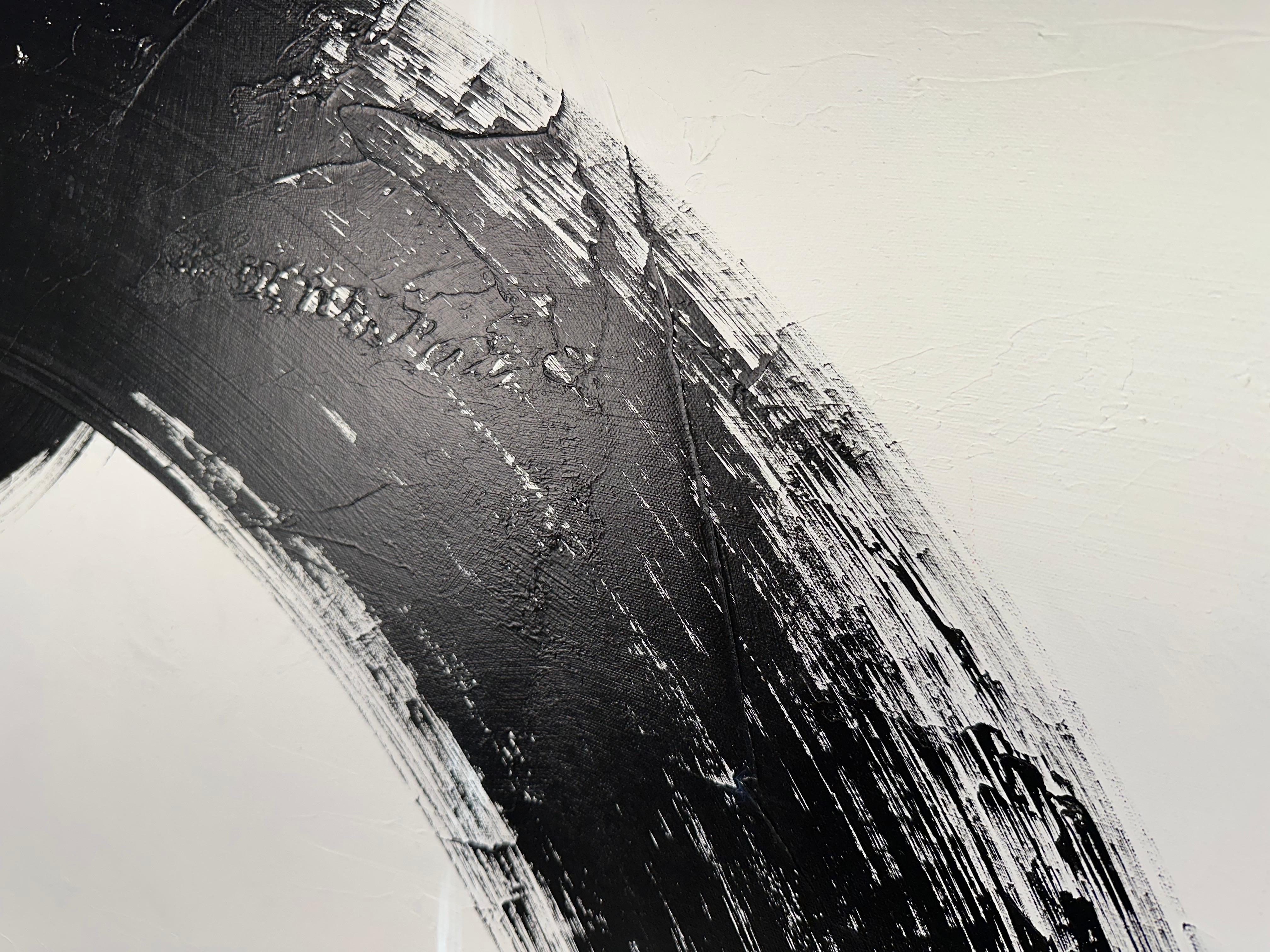 Minimalistische abstrakte Pinselstrichmalerei von Kelsey Irvin 