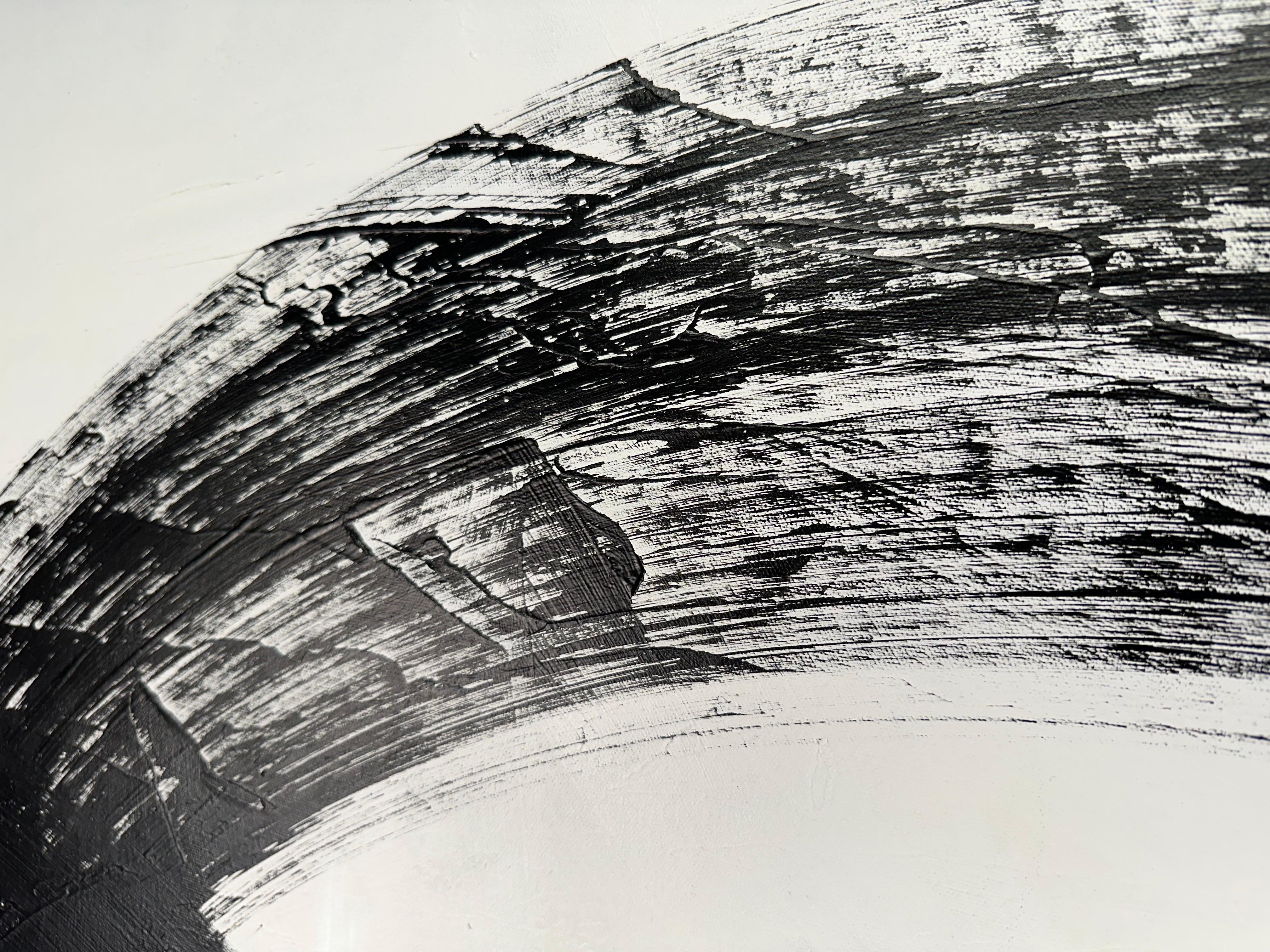 Minimalistische abstrakte Pinselstrichmalerei von Kelsey Irvin 