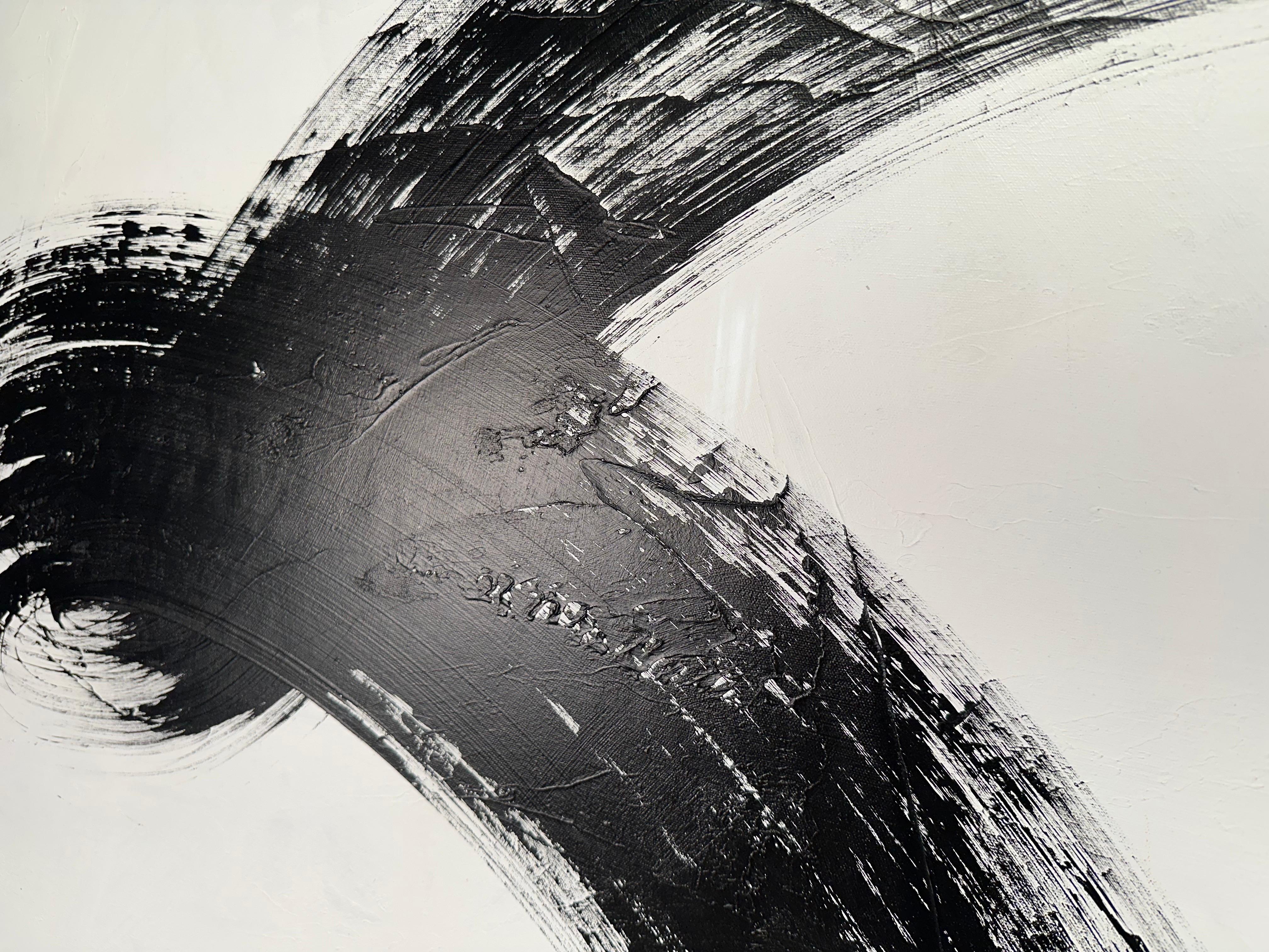 Minimalistische abstrakte Pinselstrichmalerei von Kelsey Irvin 