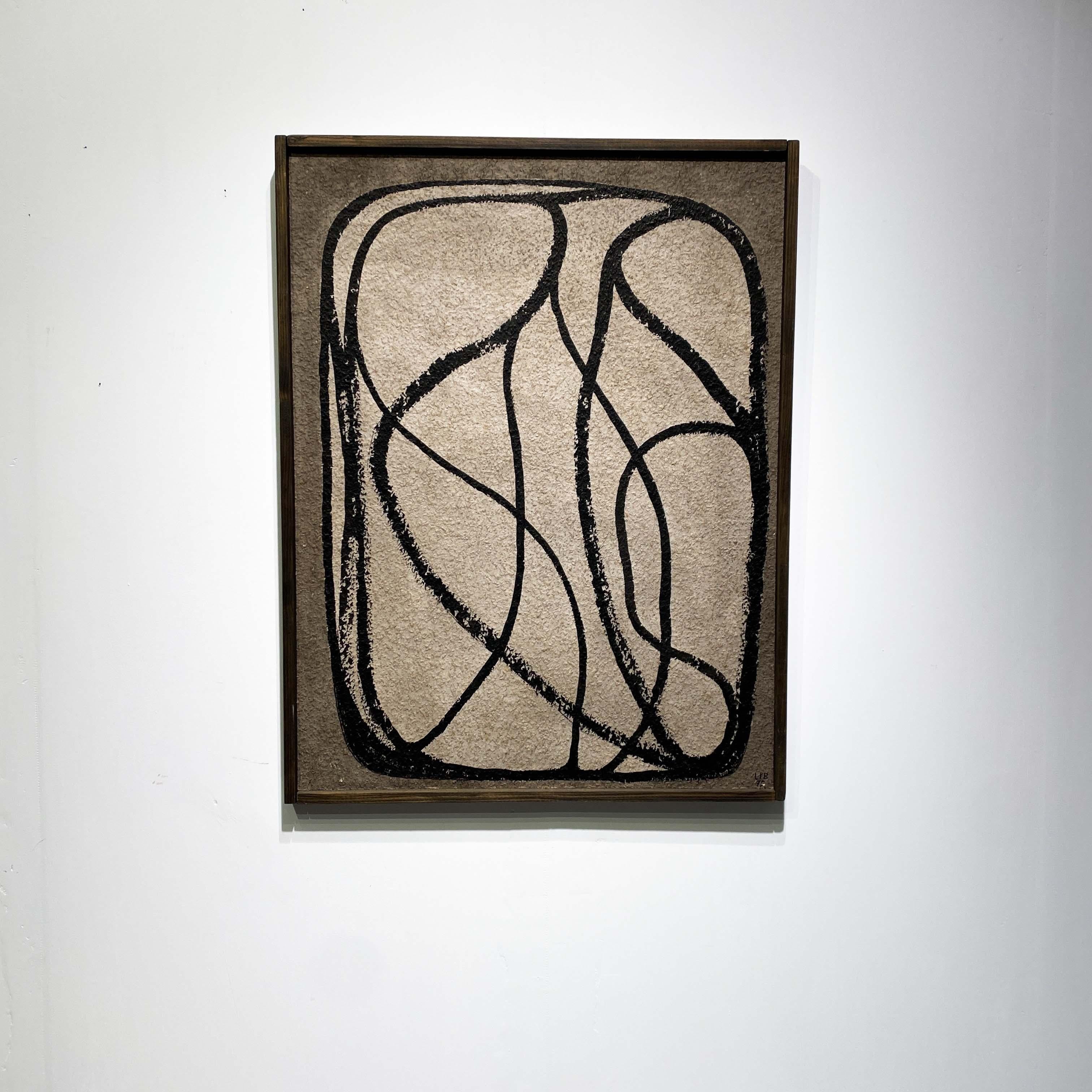 Minimalist abstract painting in tonal greys by Dutch artist In Good Condition In AMSTERDAM, NL