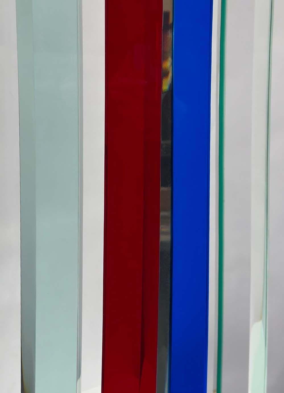 American Minimalist Acrylic Sculpture in the Style of Vasa Mihich For Sale
