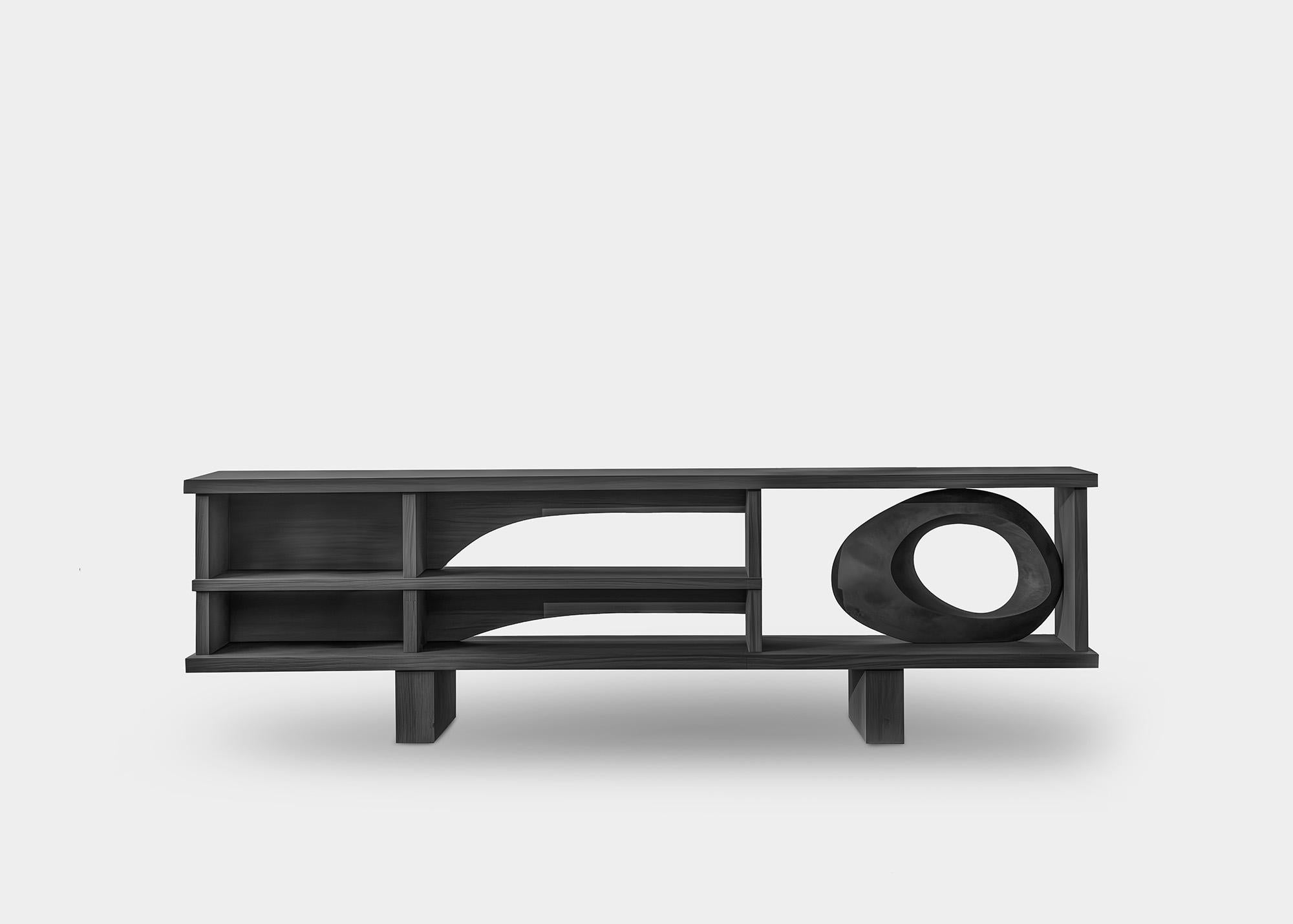 Minimalist Aesthetic Console 5, Solid Wood, Sereno by NONO, Decorative Art In New Condition For Sale In Ciudad de México, CDMX