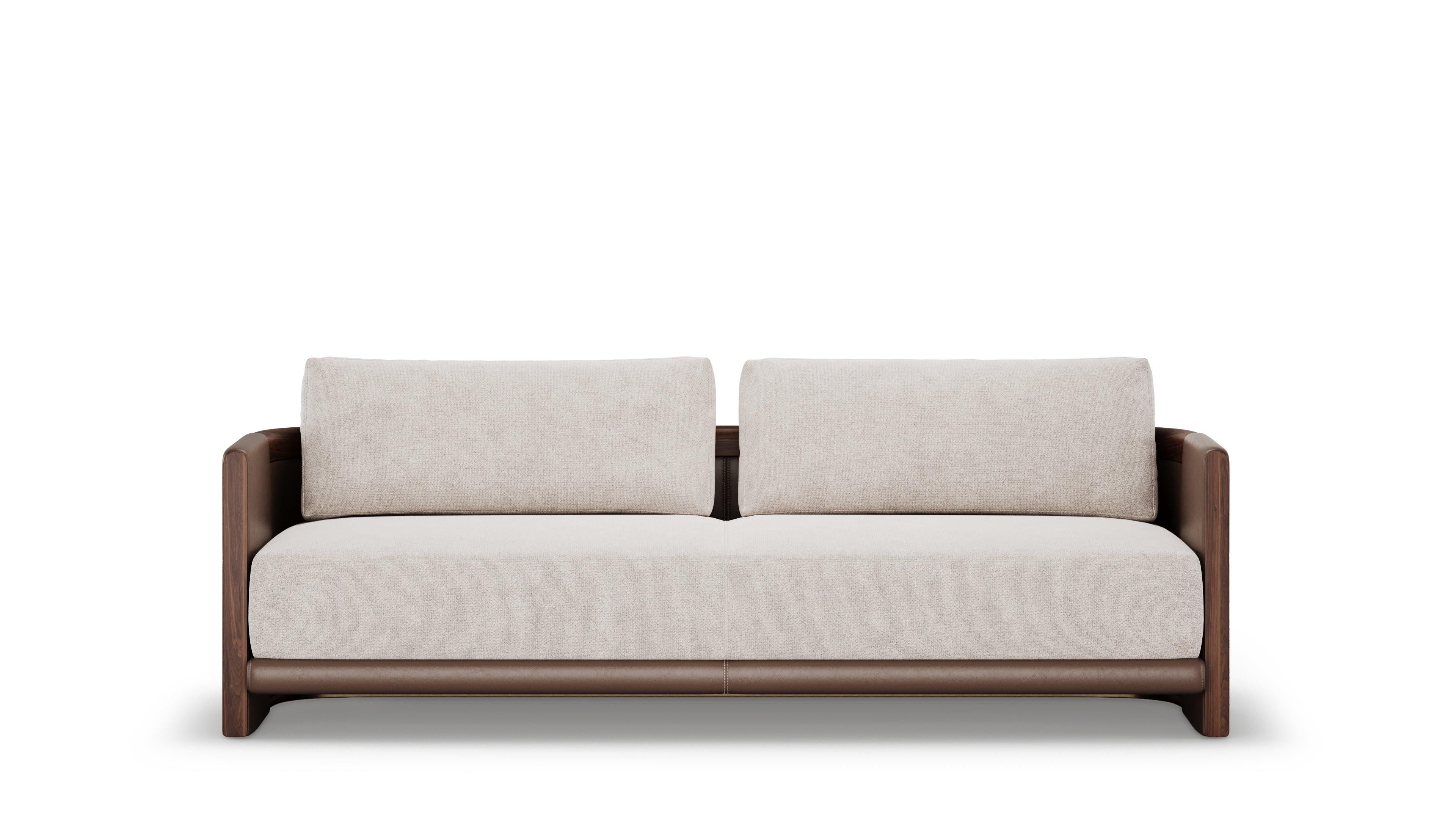 Modern Minimalist Alder Sofa from Elbra Home For Sale