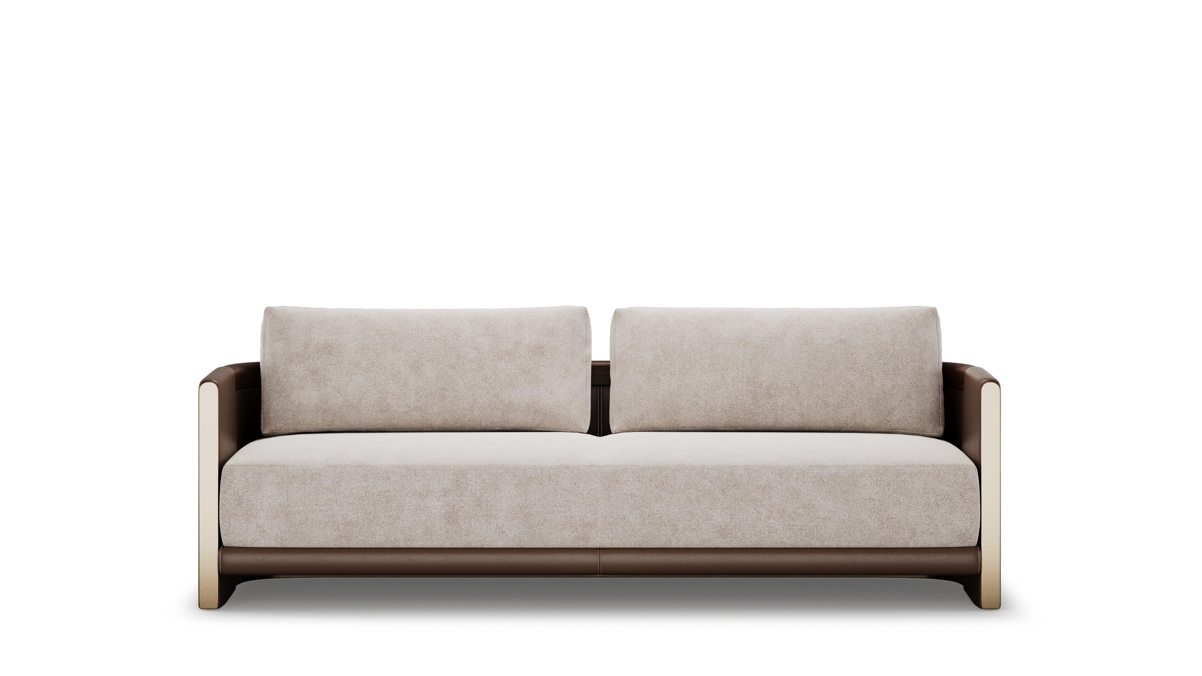 El sofá Alder combina a la perfección el confort moderno con el atractivo atemporal de la madera natural, creando una pieza elegante y duradera. Bautizado con el nombre del robusto y elegante aliso, este sofá presenta detalles de madera bellamente