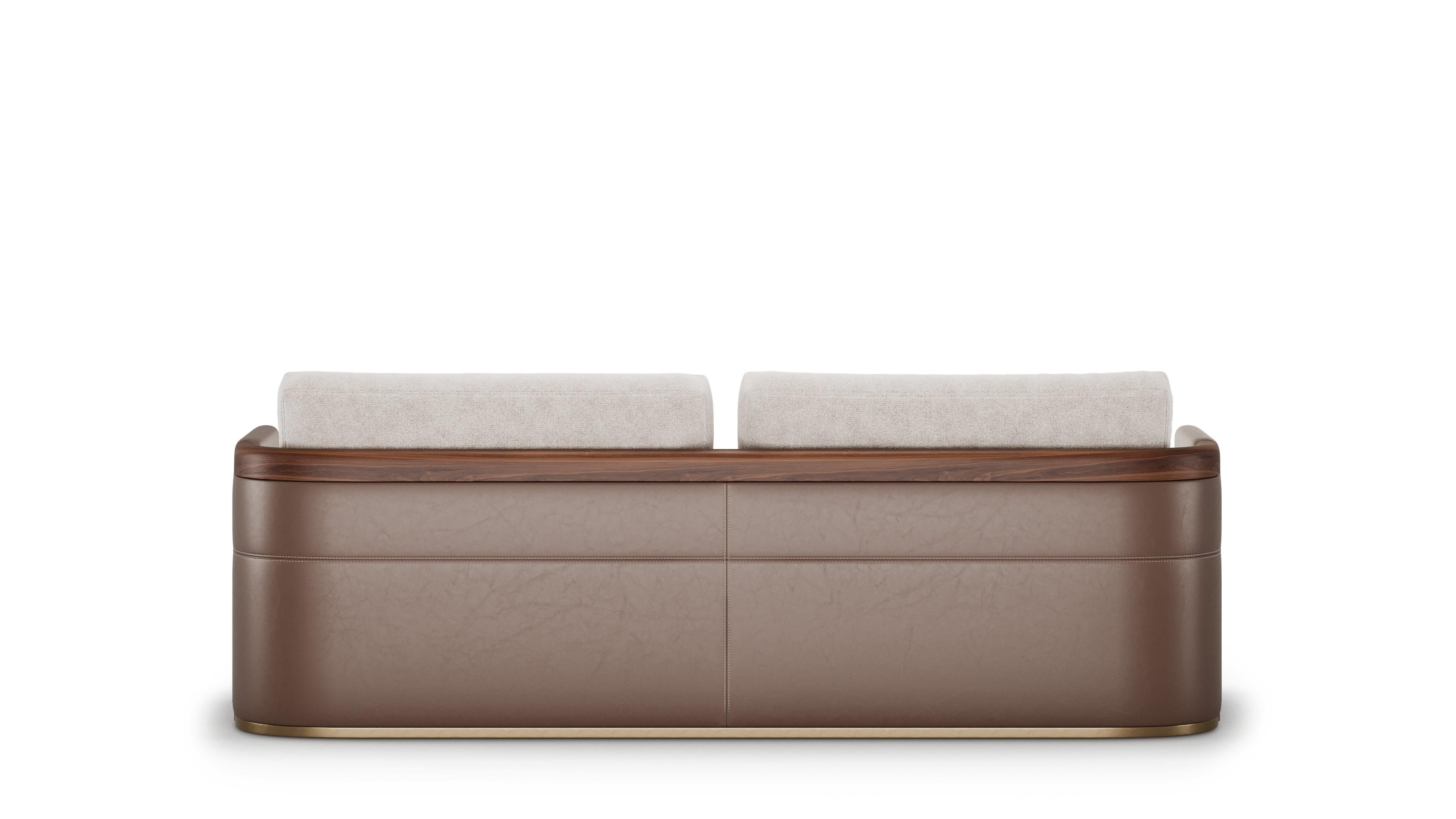 Brushed Minimalist Alder Sofa from Elbra Home For Sale