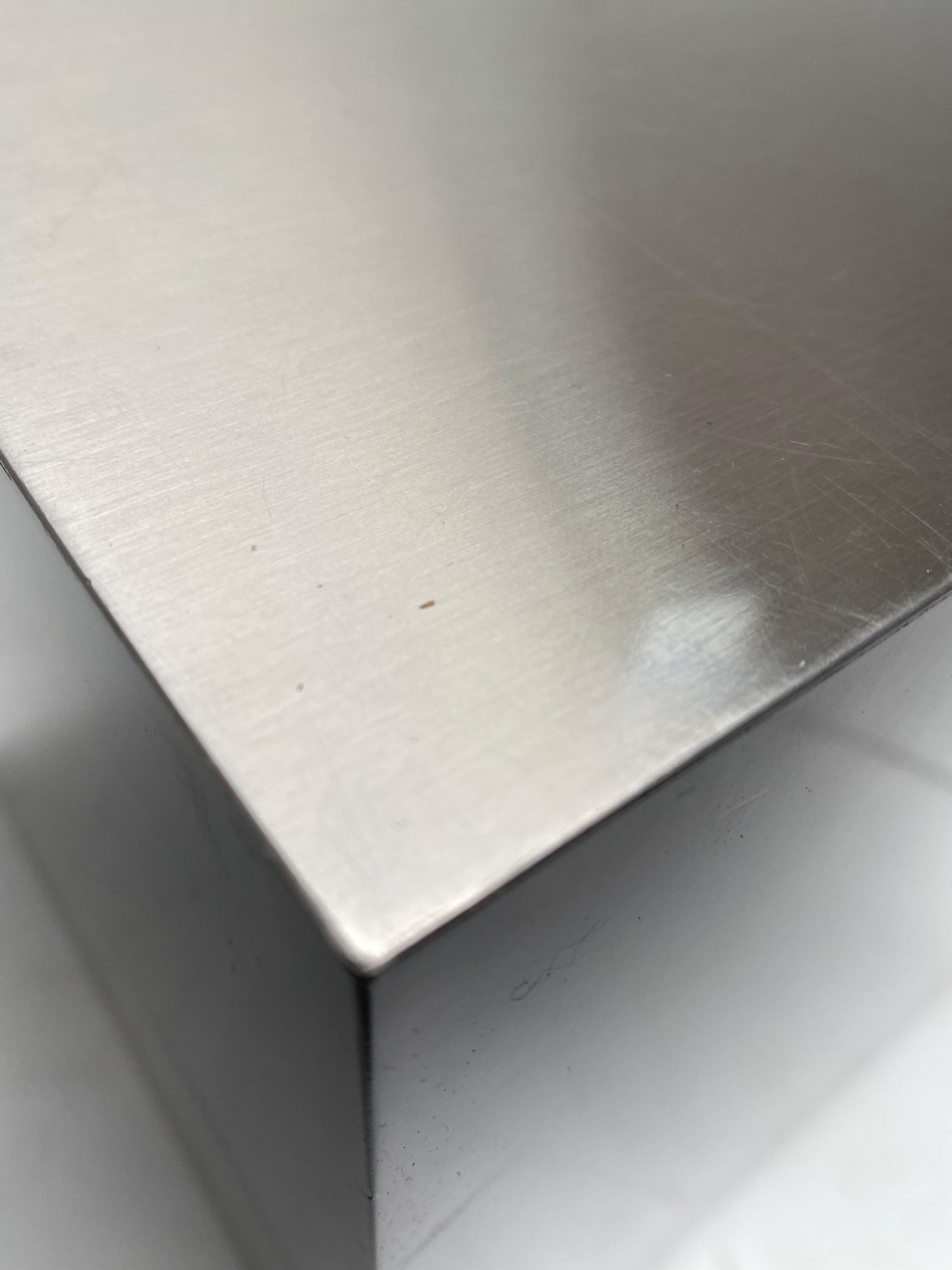 Late 20th Century Minimalist Aluminum & Lacquered 