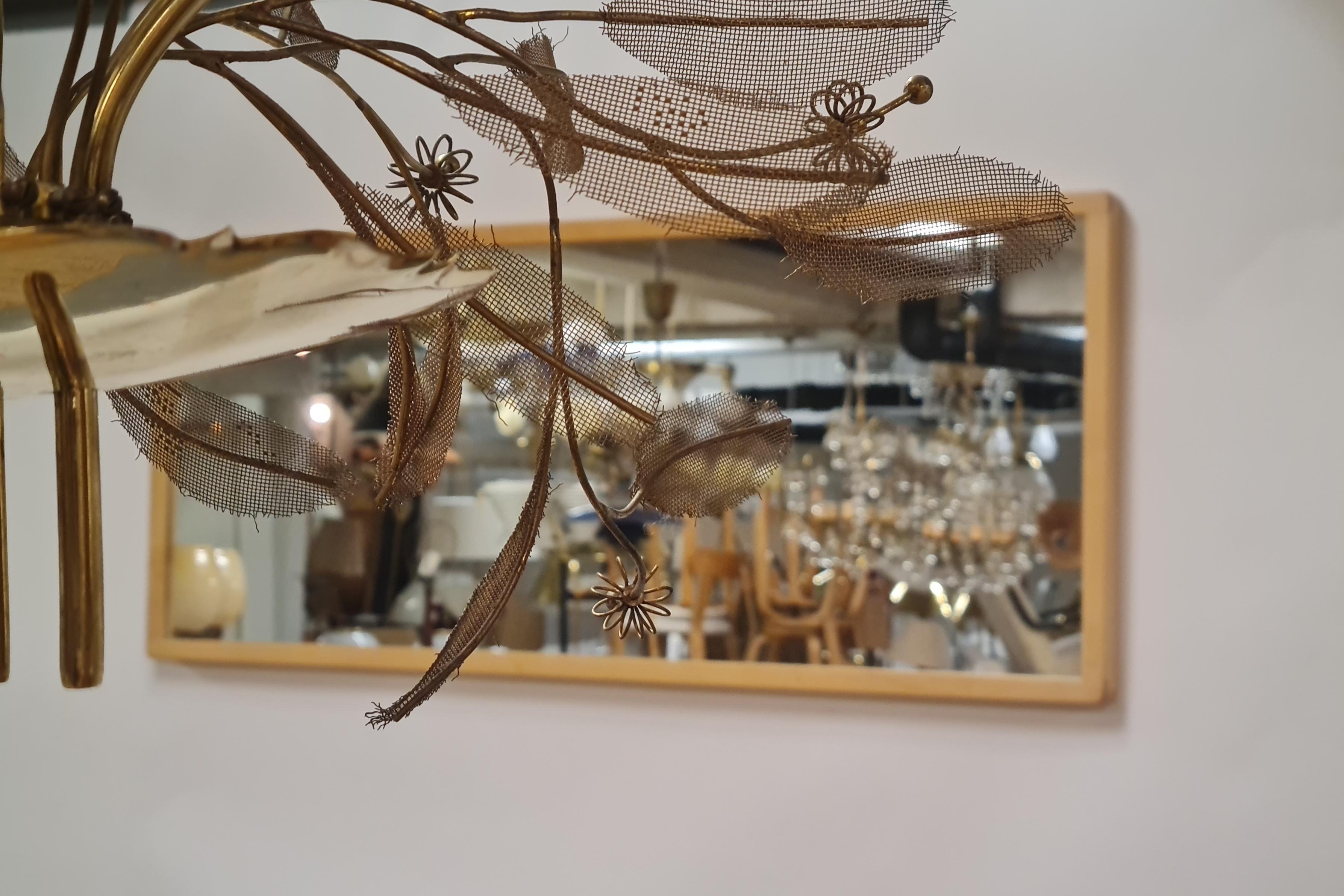 Mid-Century Modern Minimalist Alvar Aalto Large Mirror in Birch, Artek 1960s For Sale