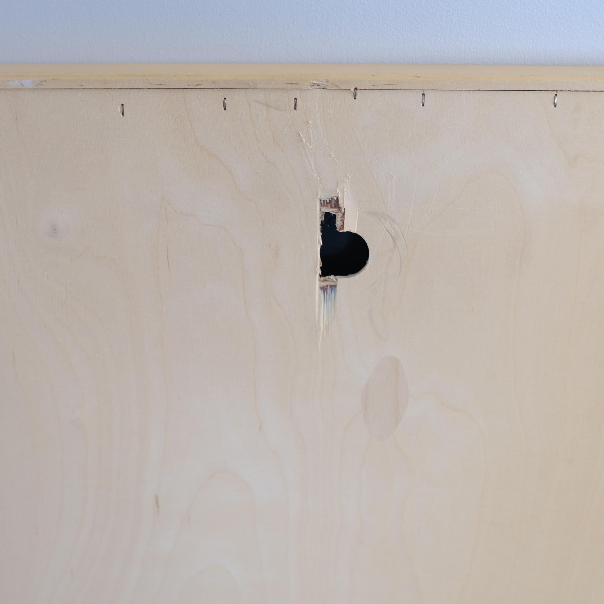 Mid-20th Century Minimalist Alvar Aalto Large Mirror in Light Birch, Artek 1960s For Sale