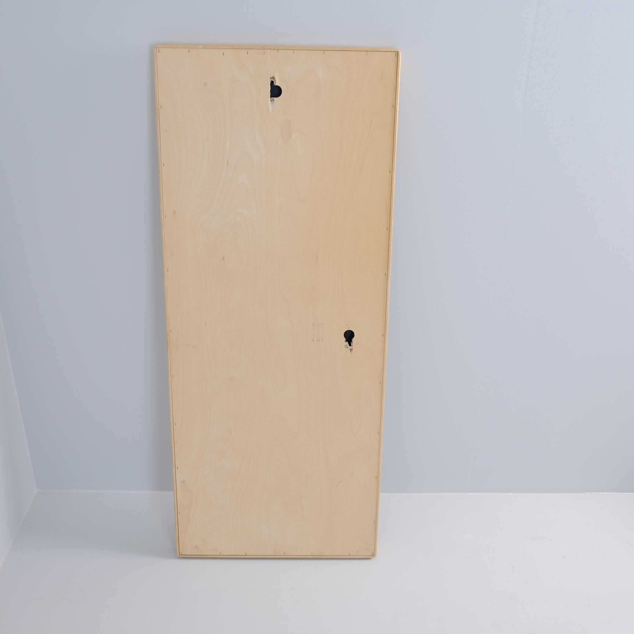 Minimalist Alvar Aalto Large Mirror in Light Birch, Artek 1960s For Sale 1