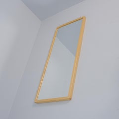 Grand miroir minimaliste estampillé Alvar Aalto en bouleau, Artek années 1960