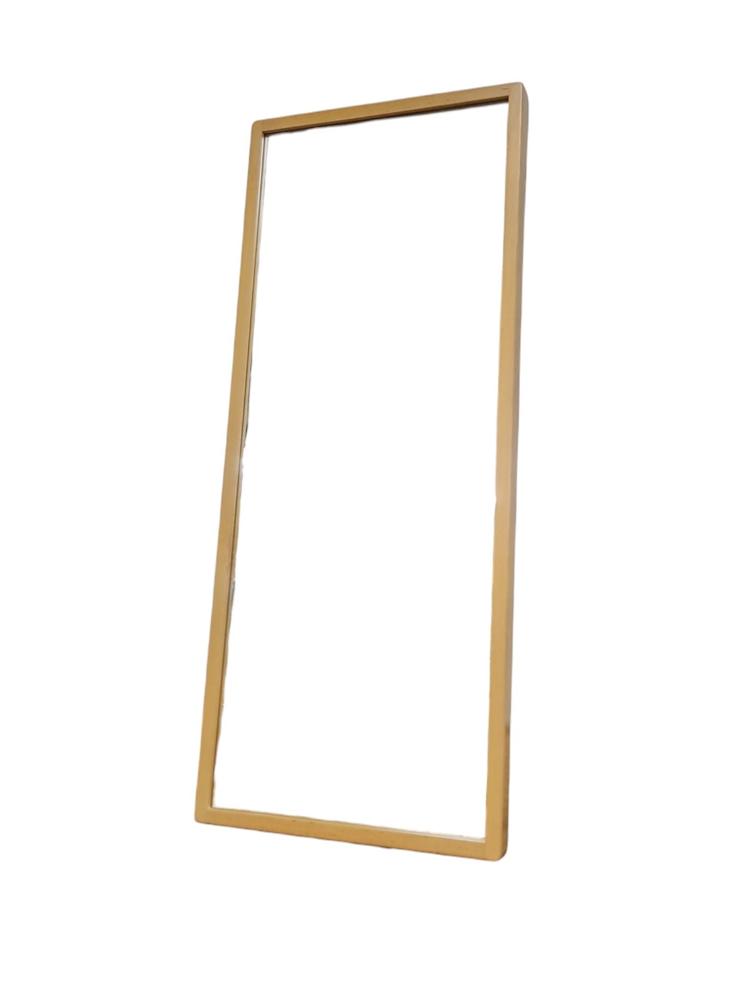 Bouleau Grand miroir minimaliste estampillé Alvar Aalto en bouleau, Artek années 1960 en vente