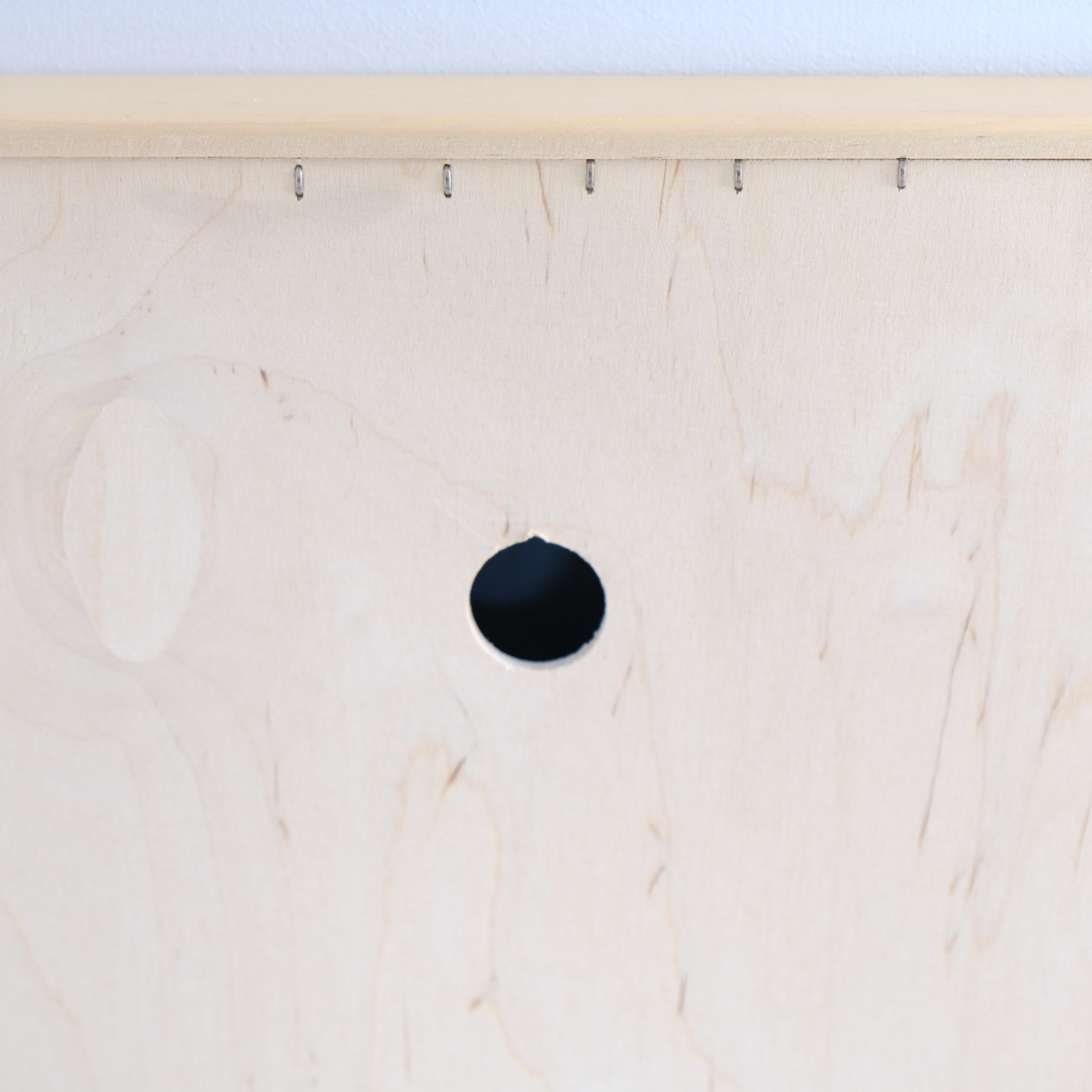 Minimalistischer Alvar Aalto Großer Spiegel aus Birke mit Stempel, Artek 1960er im Angebot 1