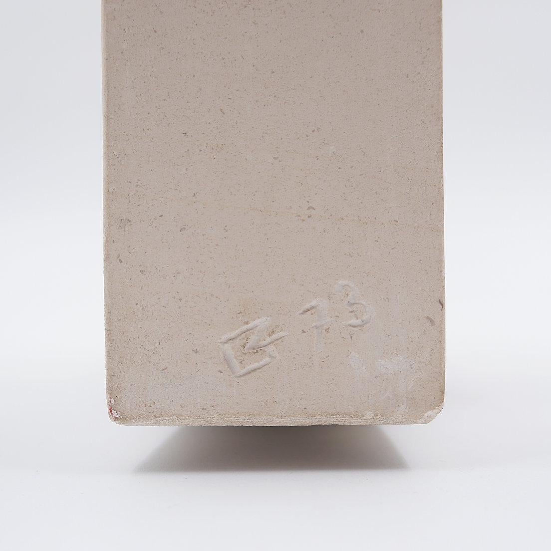 Minimalist and geometric sculpture - Signed and dated 1973 5