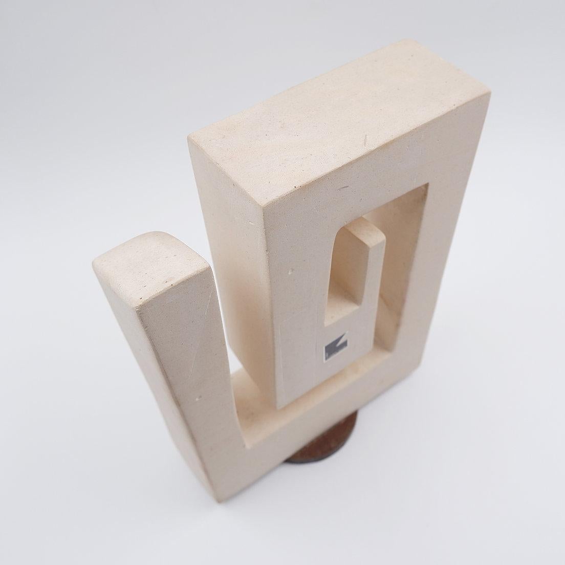 Minimalist and geometric sculpture - Signed and dated 1973 7