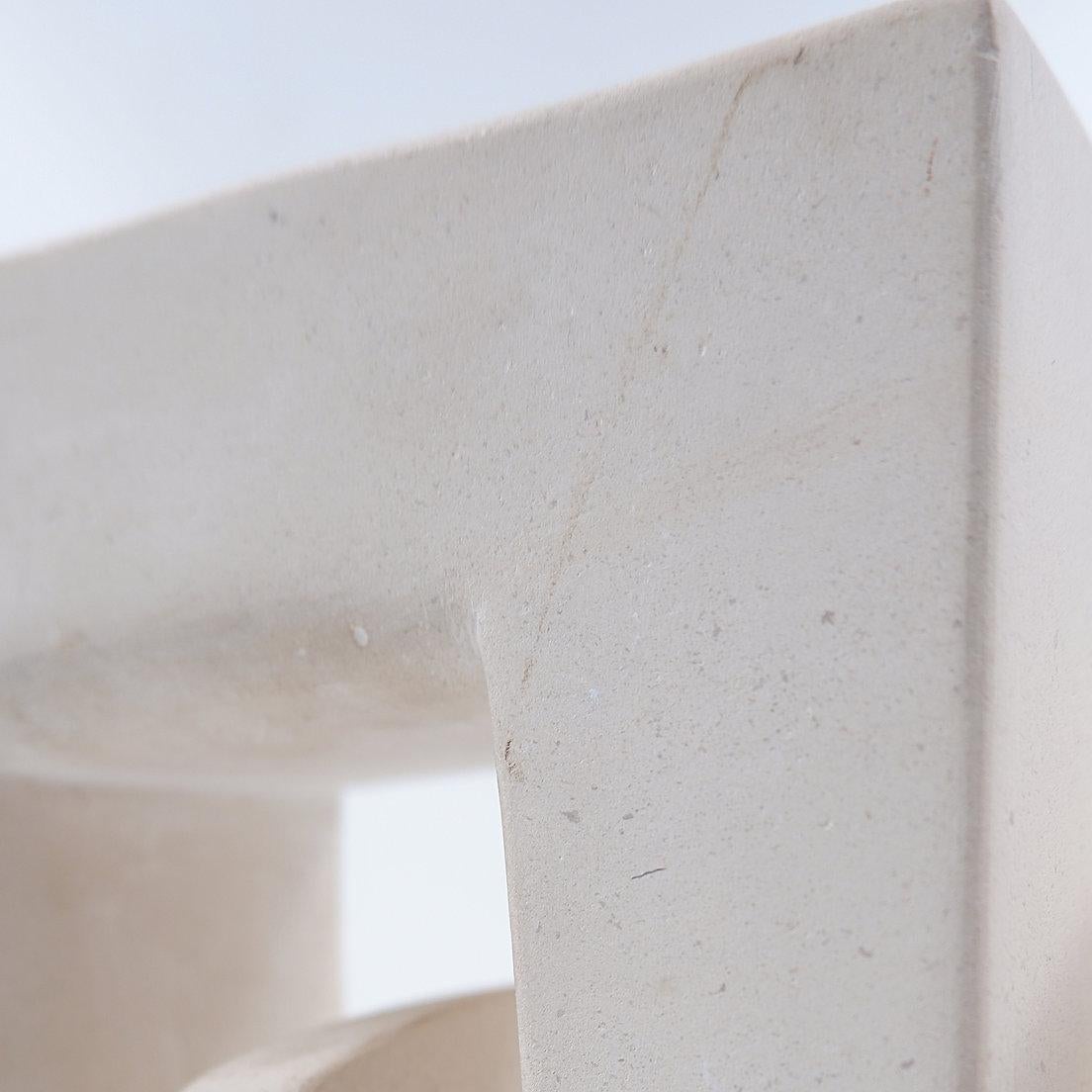 Belgian Minimalist and geometric sculpture - Signed and dated 1973