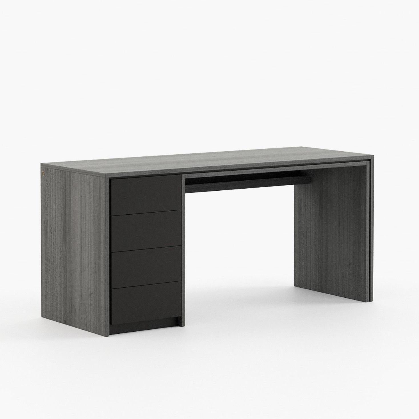 XXI secolo e contemporaneo Scrivania minimalista e versatile con cassetti in Wood in vendita