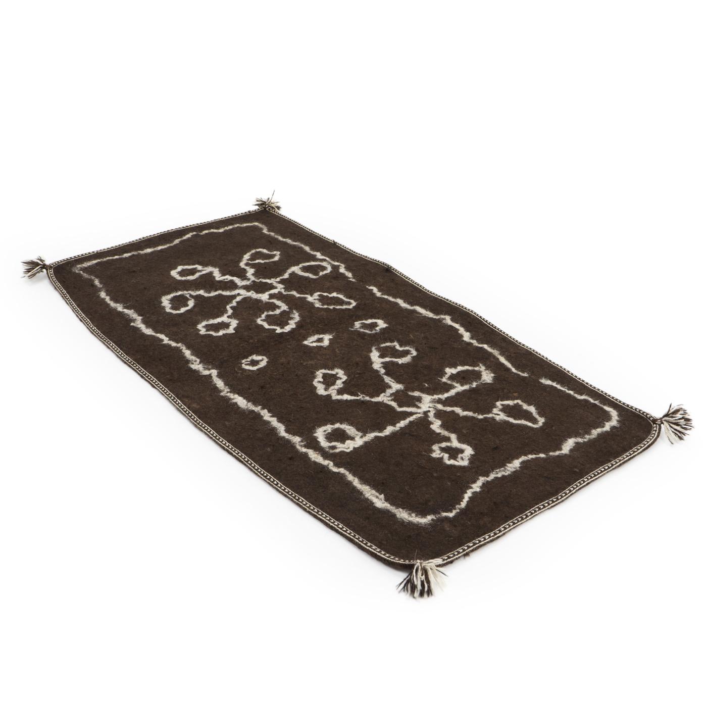 Tribal Felt Namad minimaliste ancien, 19ème siècle - Afghanistan en vente