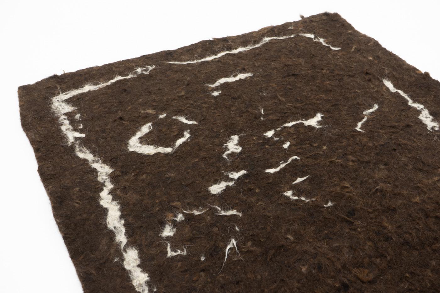 Fieltro Namad antiguo de lana, siglo XIX - Afganistán en venta 1