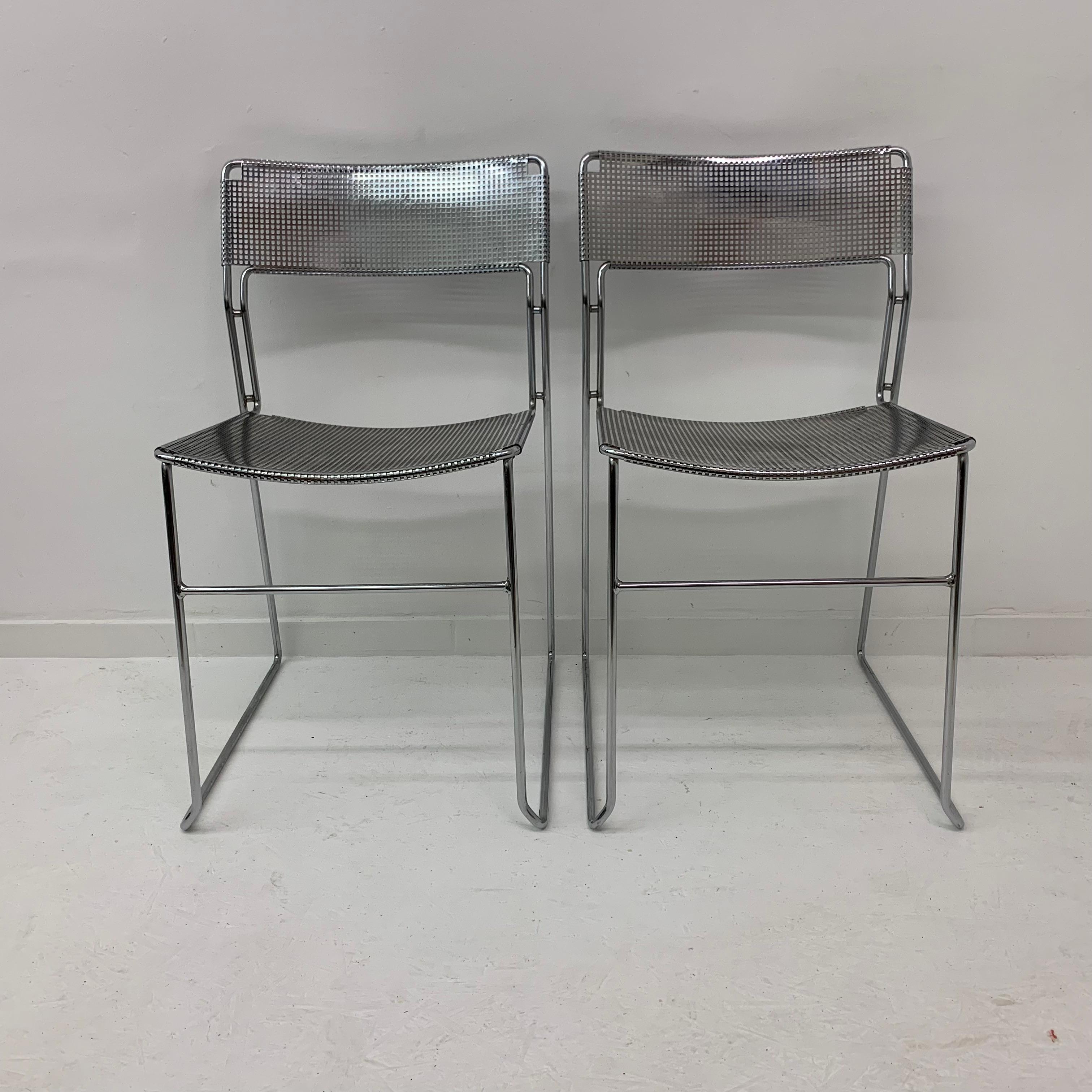 Dimensions: 44cm W, 50cm D , 75cm H , 44cm h seat
Condition: Good the metal has some corrosion.
Period: 1970’s
Material: Metal