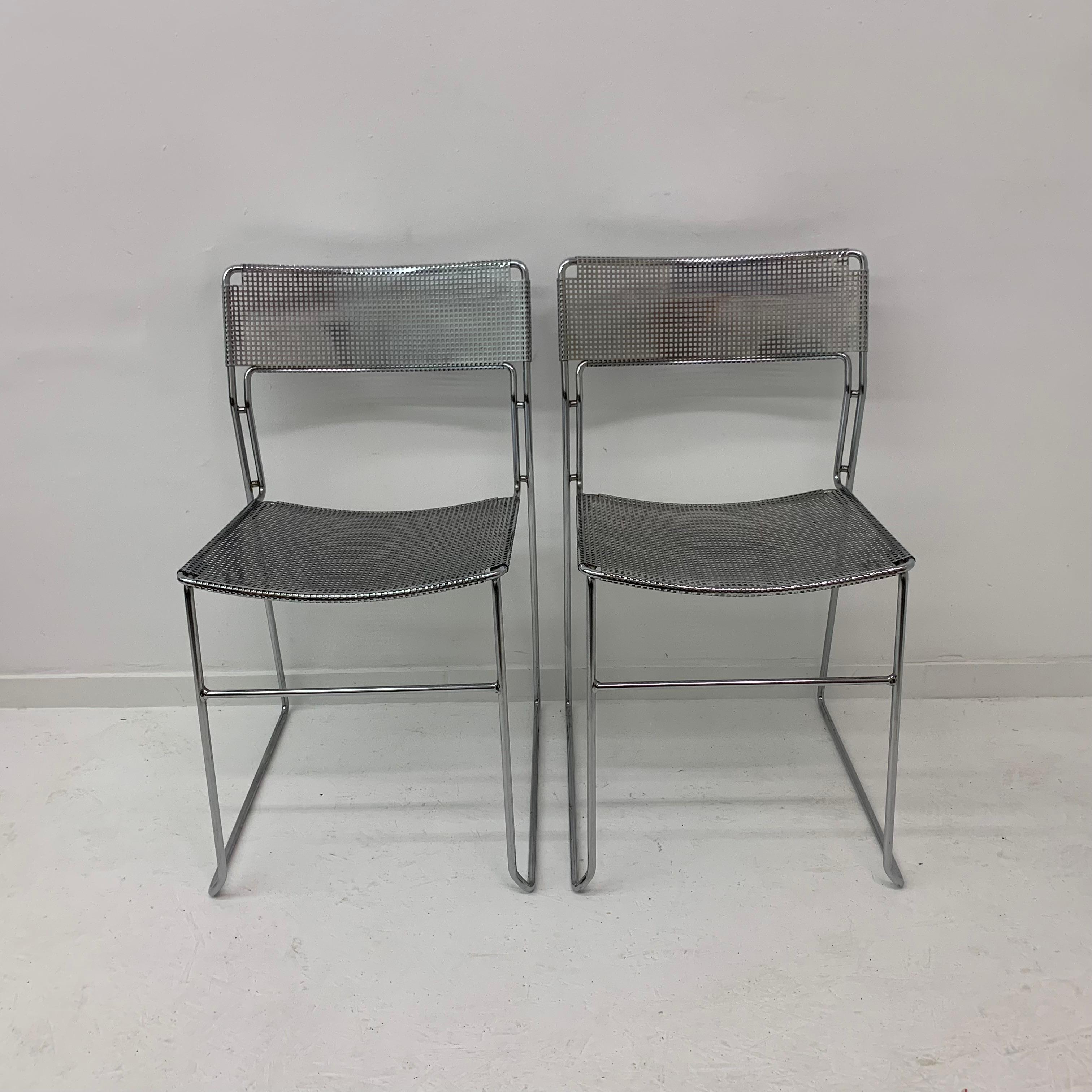 Minimalist Arrben Italy Sultana stackable dining chair , 1970’s In Good Condition For Sale In Delft, NL