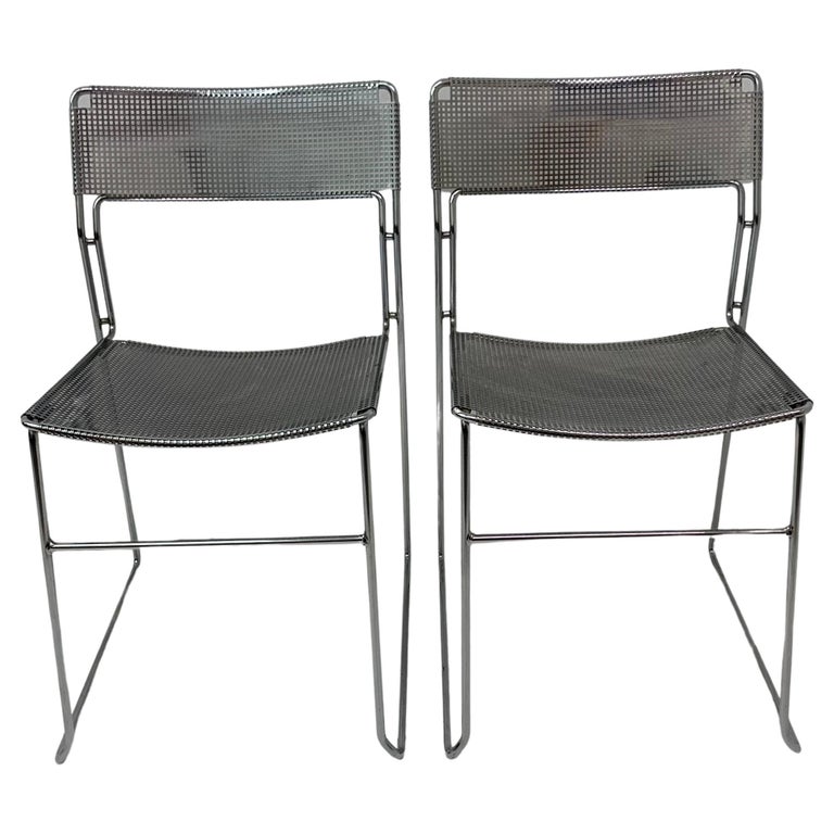 Minimalist Arrben Italy Sultana stackable dining chair , 1970