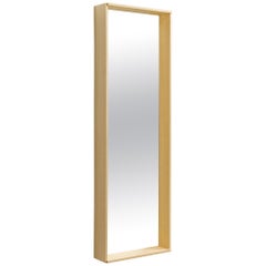 Minimalistischer Eschenholzspiegel groß