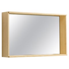 Specchio minimalista in frassino medio