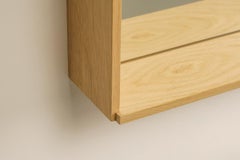 CAMPO – Minimalist Wall Mirror in Ash Wood, Size Small