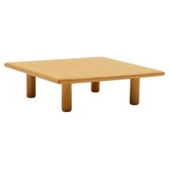 Minimalistischer Couchtisch aus Eschenholz, 1980er Jahre, Europa.