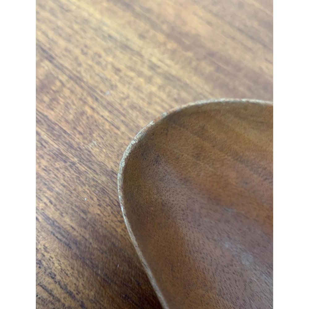Minimalist Asymmetric Teak Bowl, 1960s In Excellent Condition For Sale In Hamburg, DE