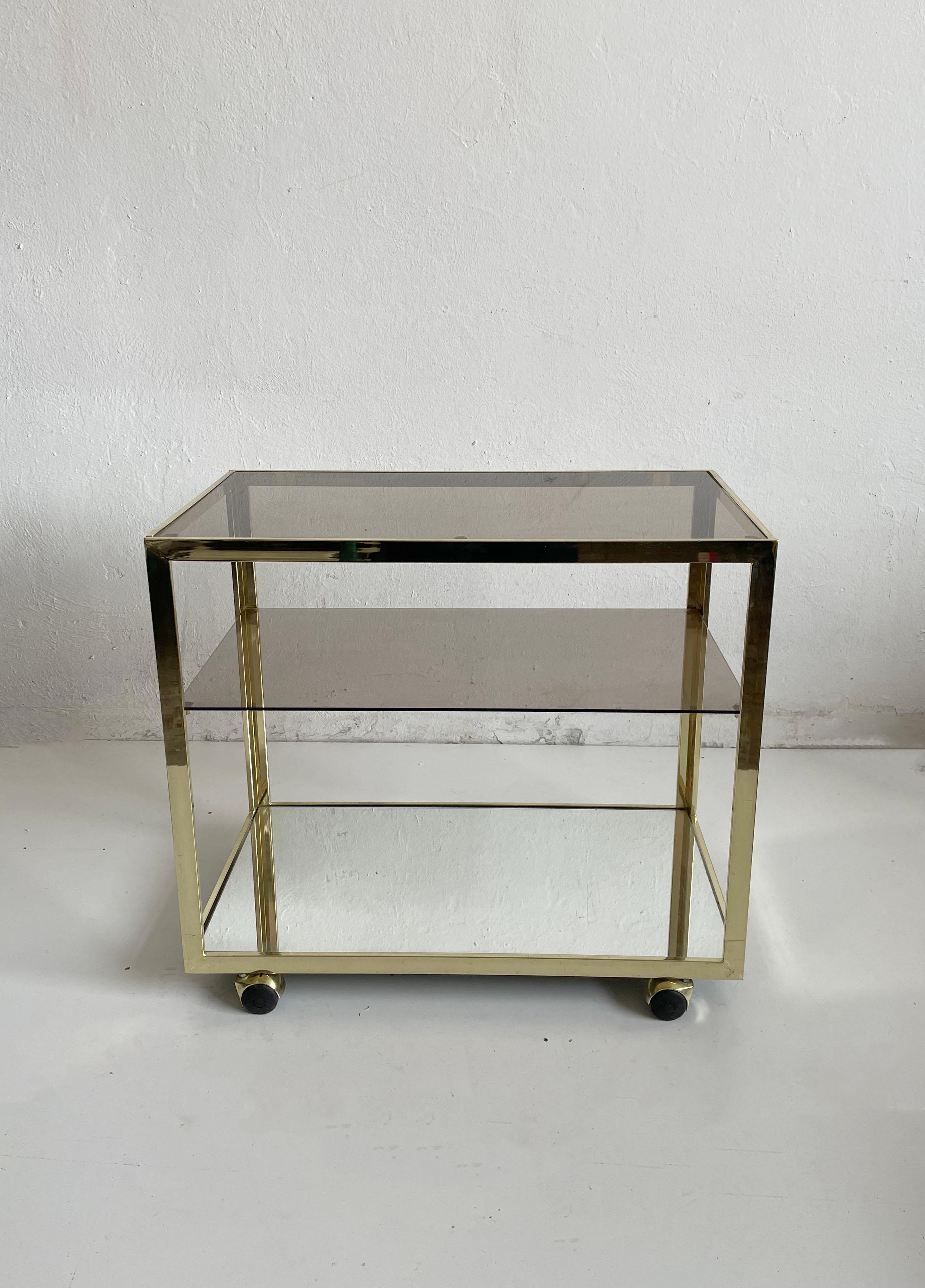minimalist bar cart