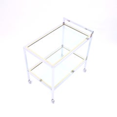 Minimalist Bar Trolley, Attributed to Romeo Rega, 1970s