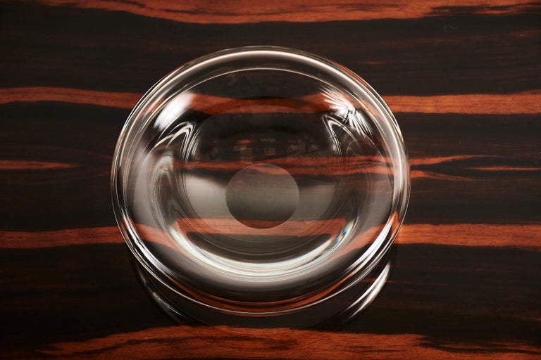 Minimalist Barbini Murano Glass Bowl Hand Signed For Sale 5
