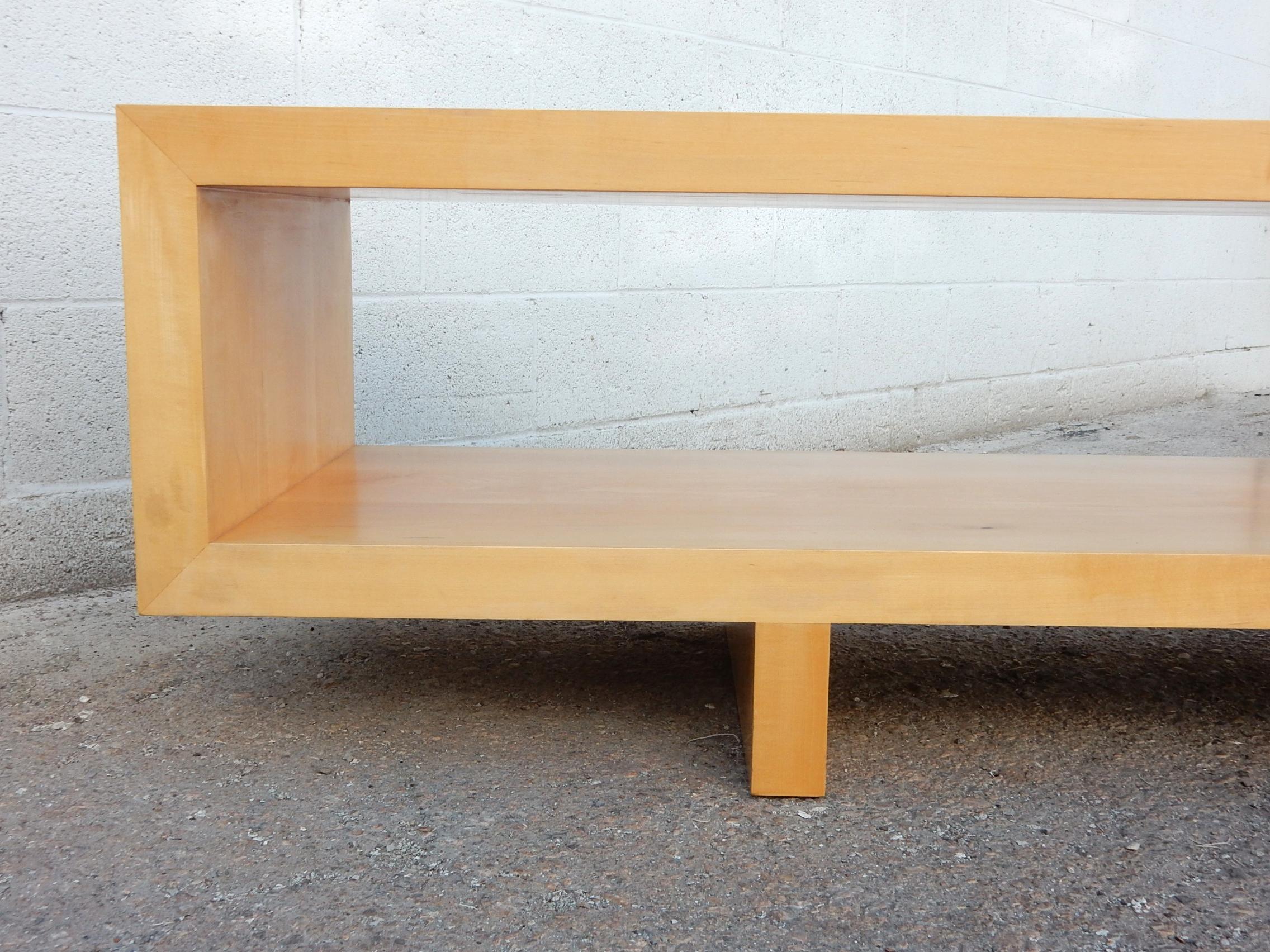 console with bench