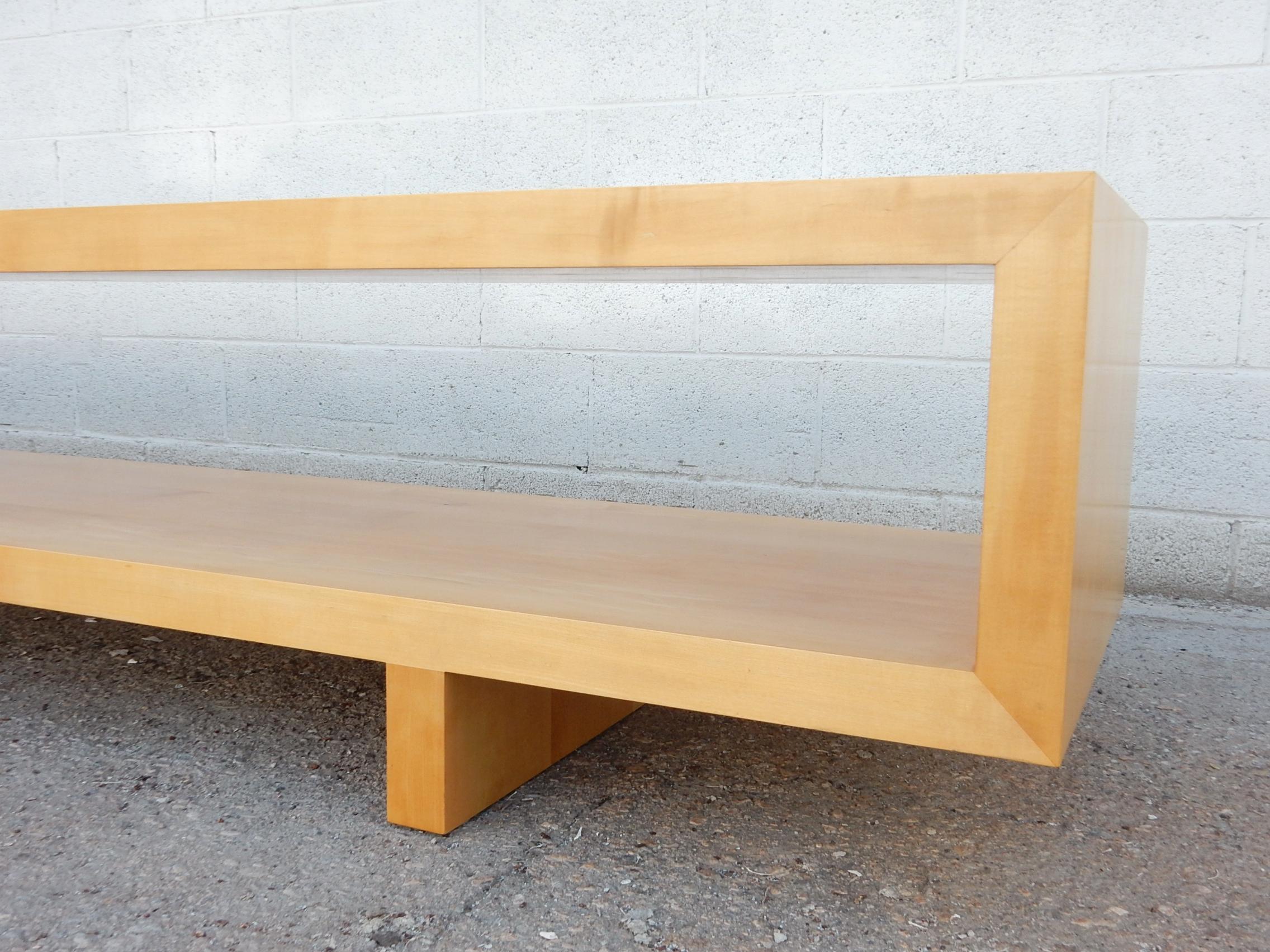 Minimalist Bench, Console Table, in the Manner of Charlotte Perriand In Good Condition In Las Vegas, NV