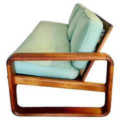 Antique Minimalist Bentwood 3 Seater Sofa in Solid Teak