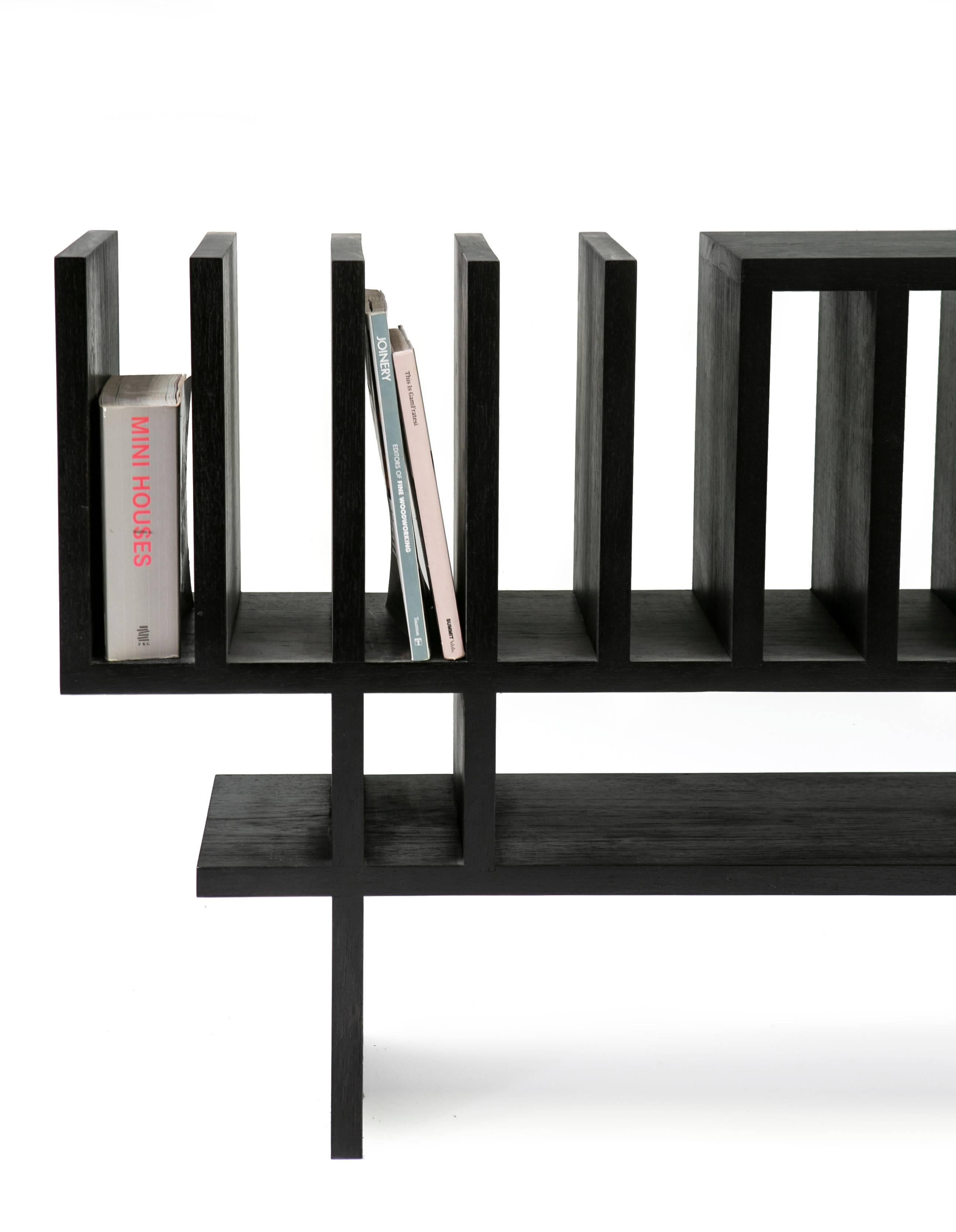 Minimalist buffet, can be a book shelf, or console table. Handcrafted in Brazilian Hardwood Freijó
Available in natural wood or painted black finish.
Dimensions:
Depth x width x height
10.62 x 78.74 x 28.34.
