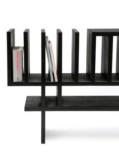 Minimalist Black Buffet Handcrafted in Brazilian Hardwood, Paralelo