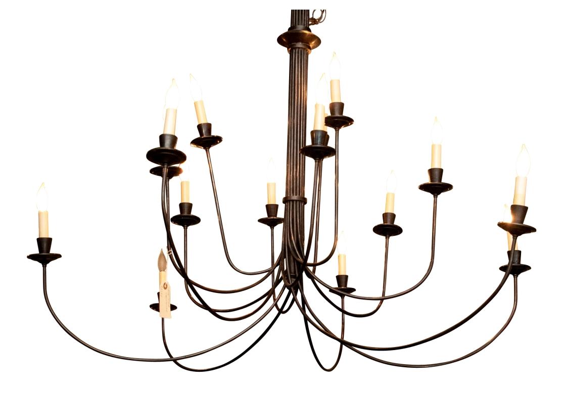 Mid-Century Modern Lustre minimaliste à 16 lumières  en vente