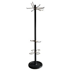 Porte-manteau minimaliste en métal noir et laiton
