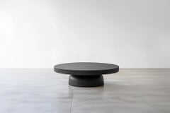 Minimalist Black Round Coffee Table - Sleek Fundamenta 31 by NONO