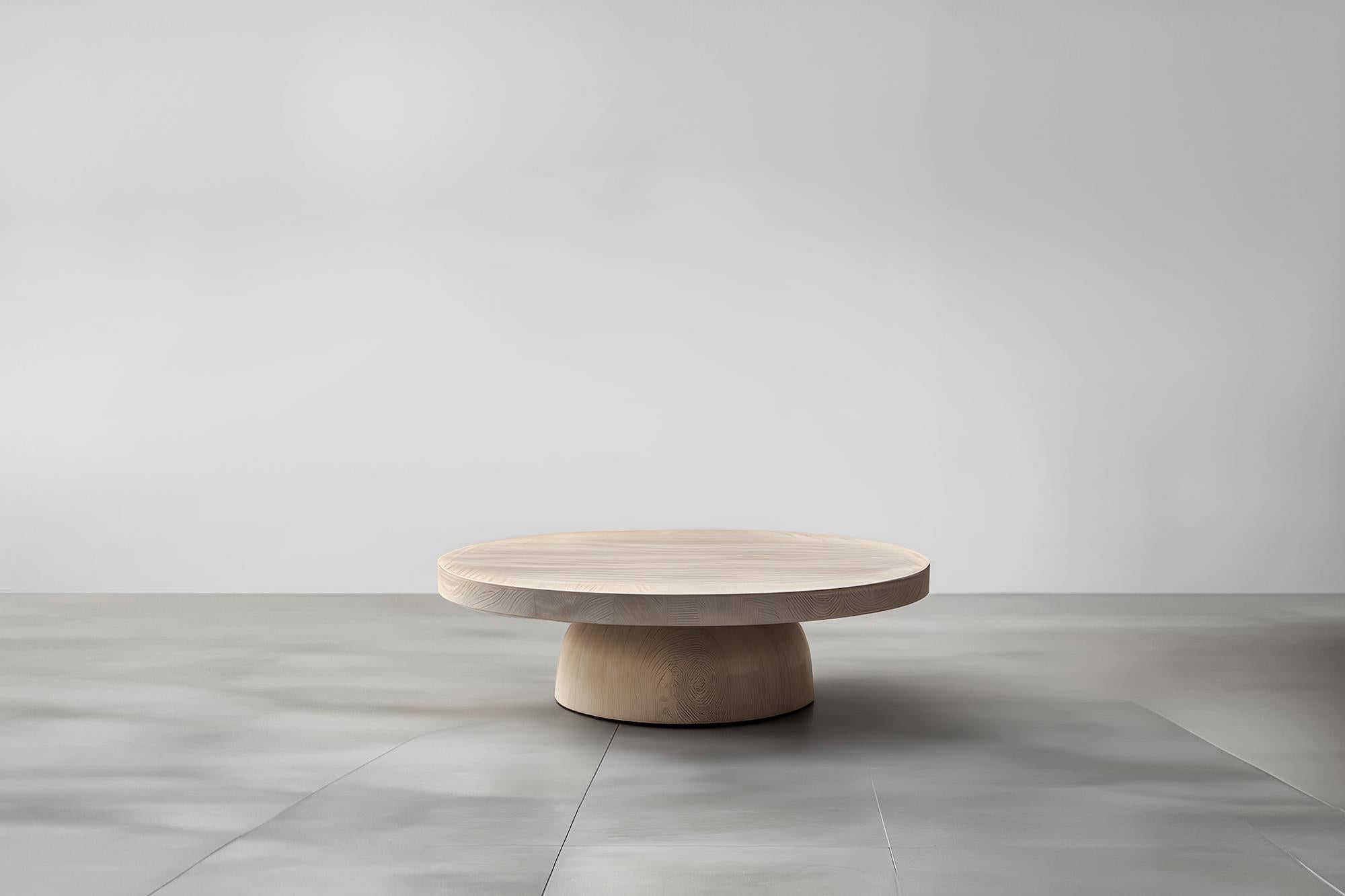 Mid-Century Modern Table basse ronde noire Sleek Fundamenta 31 par NONO en vente