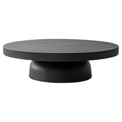 Minimalist Black Round Coffee Table - Sleek Fundamenta 31 by NONO