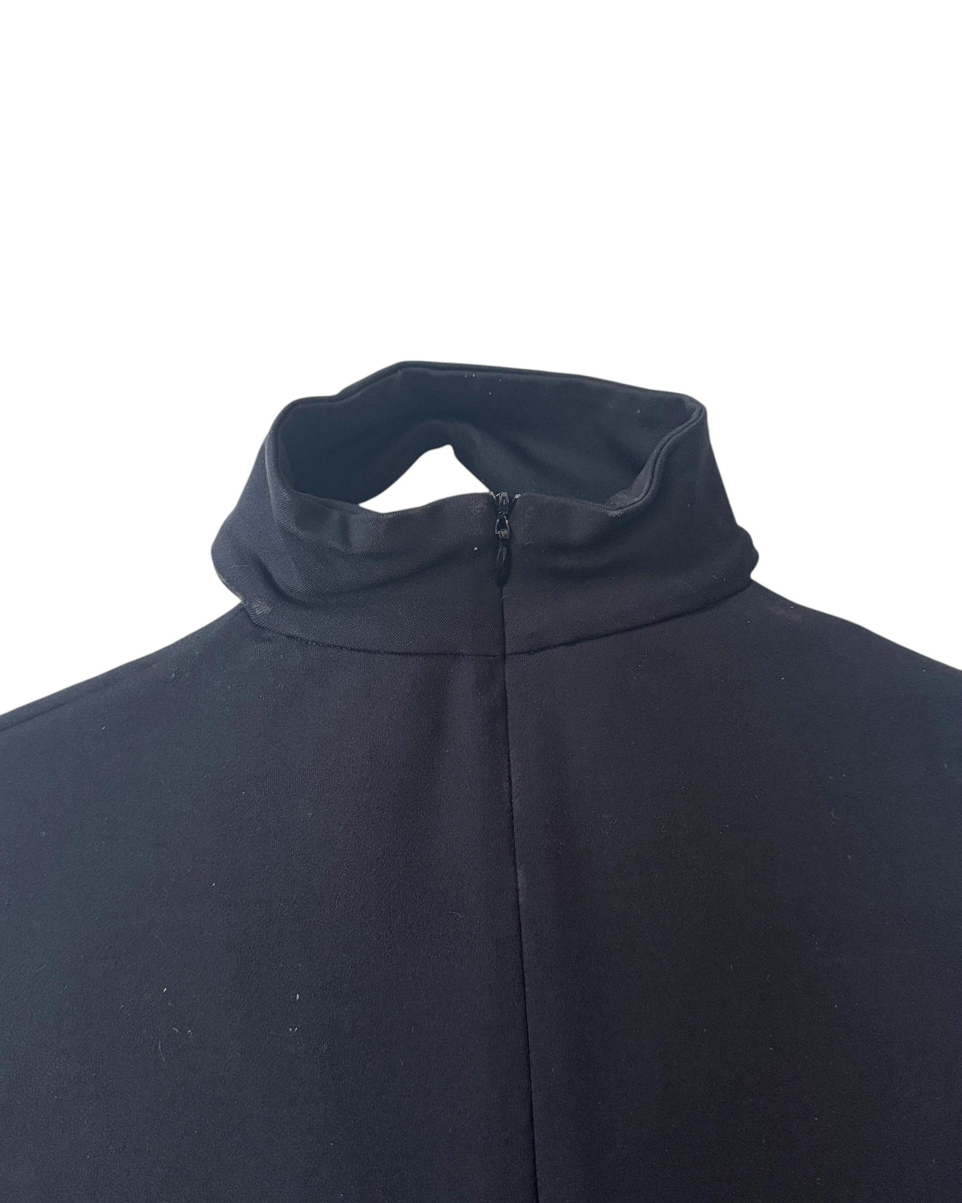 Minimalist Black Stretch Top by Plein Sud - No import duty: we pay for it! For Sale 4