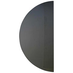 Luna Half-circle Black Tinted Minimalist Frameless Customisable Mirror, Medium