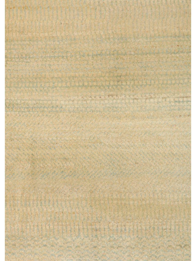 Dieser blaue und cremefarbene Woll-Perserteppich 